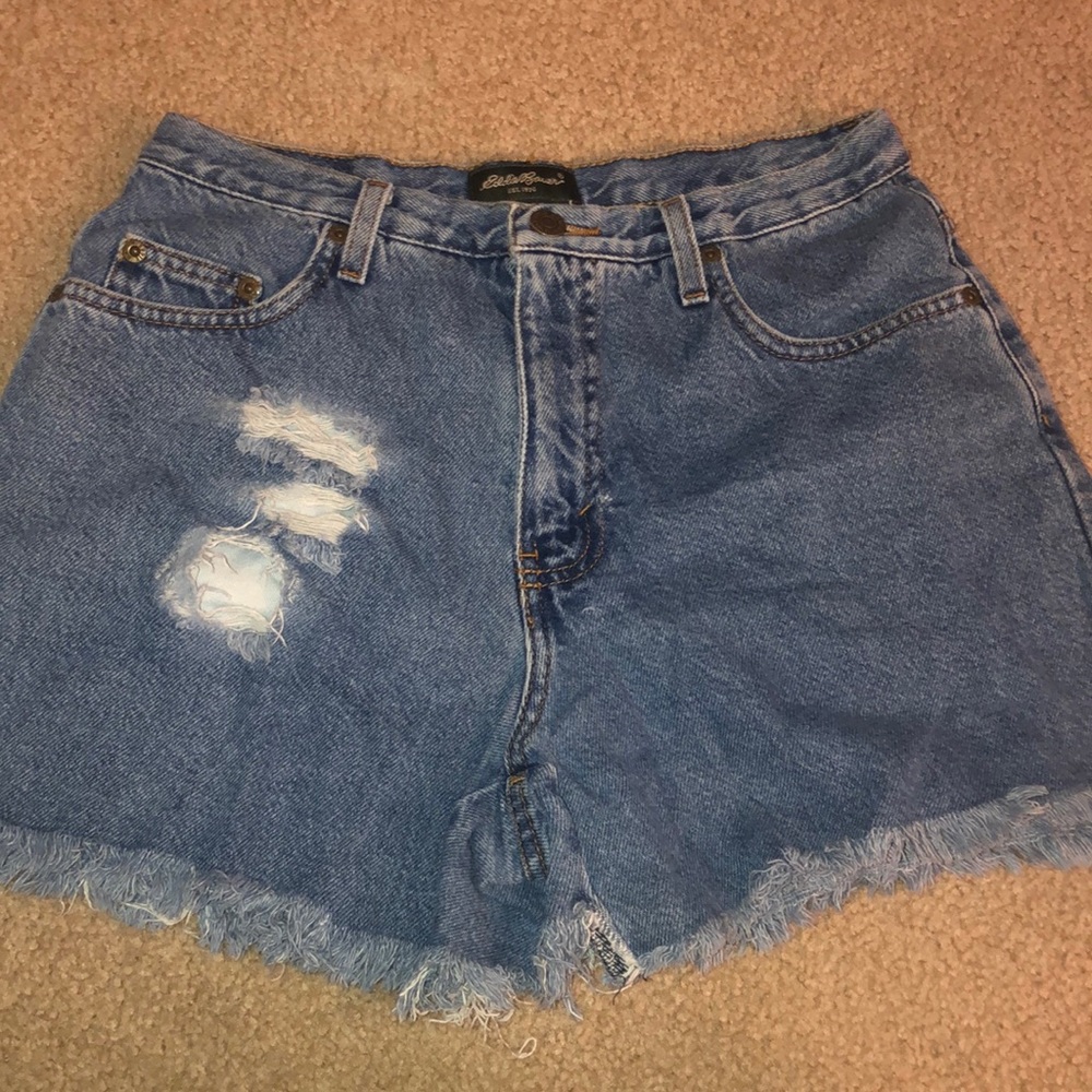 Eddie Bauer high waisted jean shorts